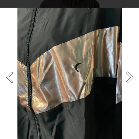 Zyia Women's xxxl track jacket. Black and pink - Picture 3 of 4